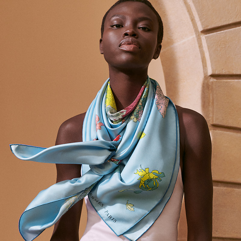 HERMES カレ90 ローブレジェール RobeLegereブルー+各色 HERMES